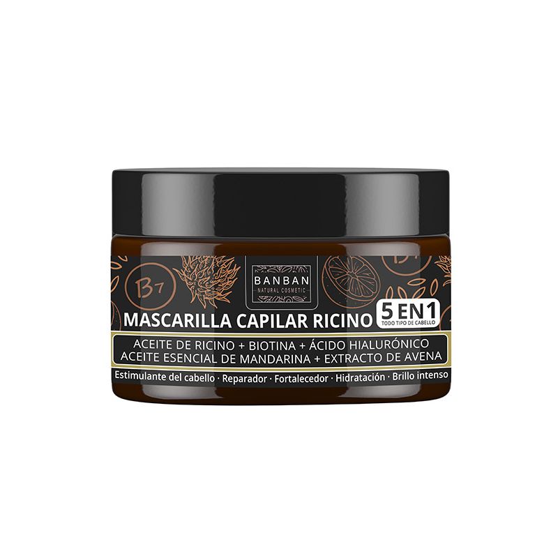 BANBAN - MASCARILLA CAPILAR RICINO 250 Ml.