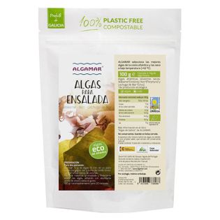 ALGAMAR-ALGA ENSALADA MEZCLA (NORI, WAKAME, LECHUGA) 100 Grs. BIO