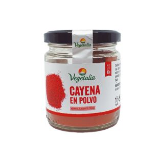 VEGETALIA-PIMIENTA CAYENA POLVO BIO 80 Grs