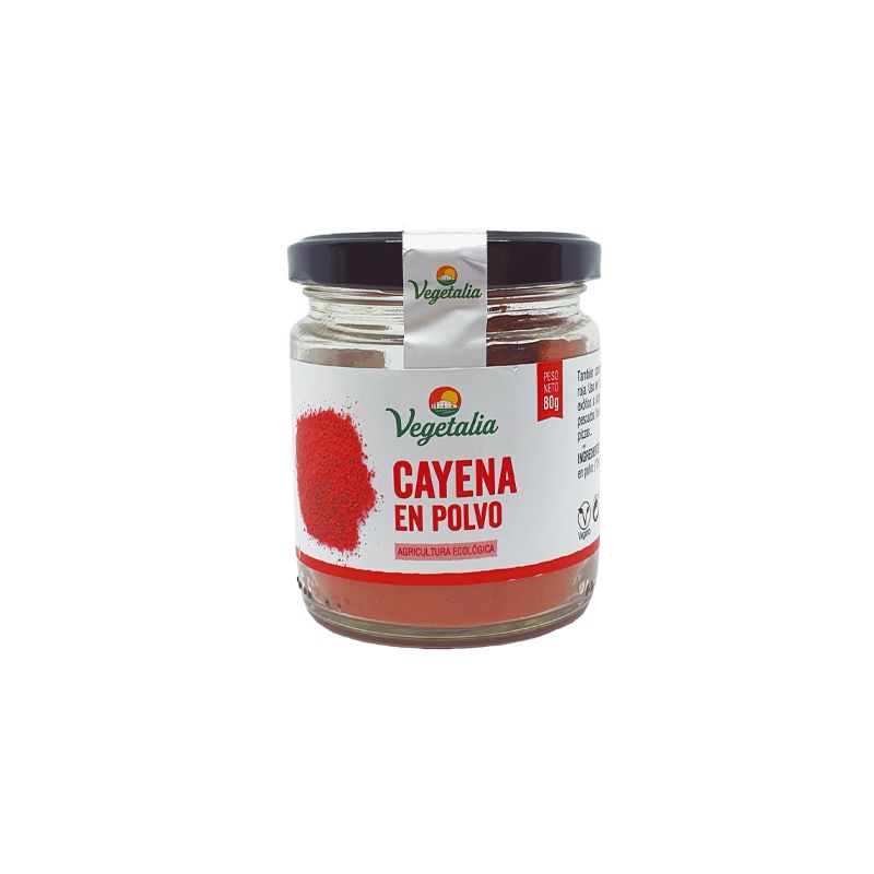 VEGETALIA-PIMIENTA CAYENA POLVO BIO 80 Grs