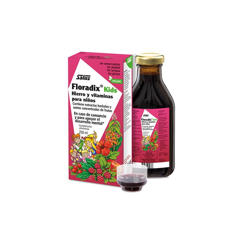 SALUS - FLORADIX KIDS (SABOR FRAMBUESA) 250 Ml.