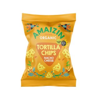 AMAIZIN-CHIPS MAIZ NACHOS CON QUESO BIO 150 Grs.