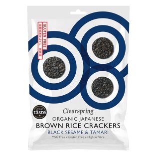 CRACKERS BROWN RICE (ARROZ Y SESAMO NEGRO) 40 Grs.
