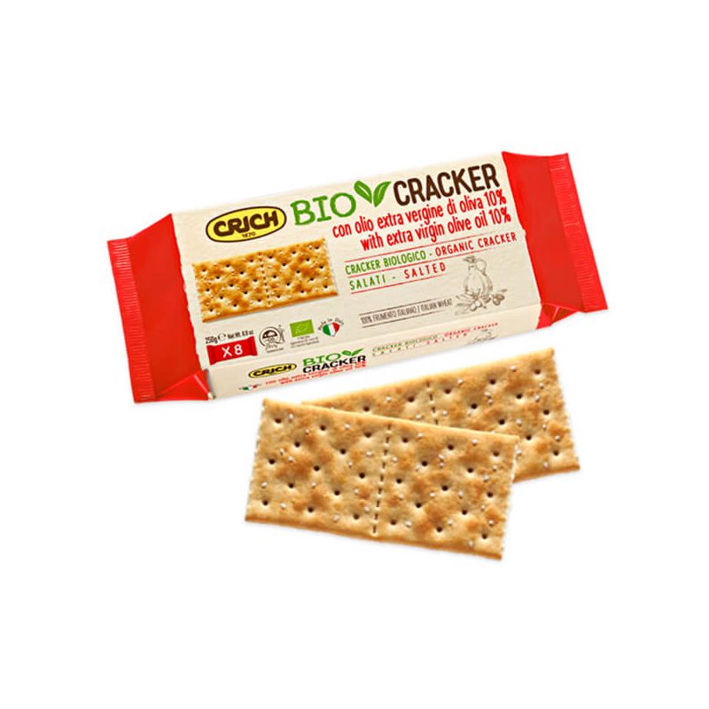 ECOSALIM - CRICH-BIOCRACKERS SALADOS CON ACEITE DE OLIVA 250 Grs.