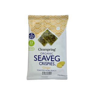 SEAVEG CRISPIES GINGER MULTIPACK 5x4 Gr. SNACK ALGA NORI CON JENGIBRE