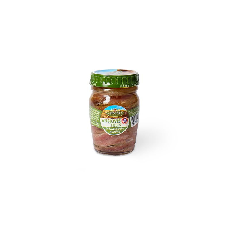 BIOIDEA-FILETES ANCHOA EN ACEITE DE OLIVA BIO 78g