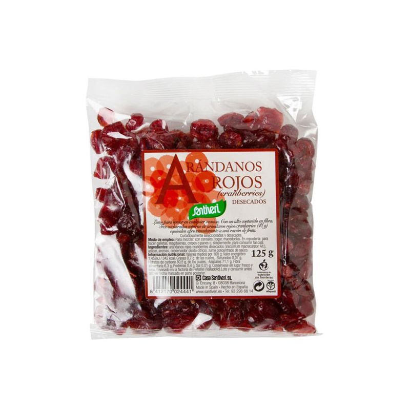 ARANDANOS ROJOS DESECADOS 125 Gr.