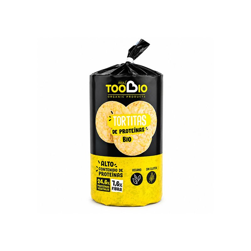 TOOBIO - TORTITAS DE PROTEINAS CON LENTEJA ROJA S/G BIO VEGAN 120 Grs.