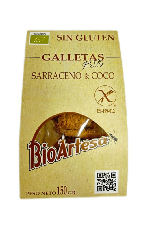 Galletas de trigo sarraceno y coco sin gluten bio