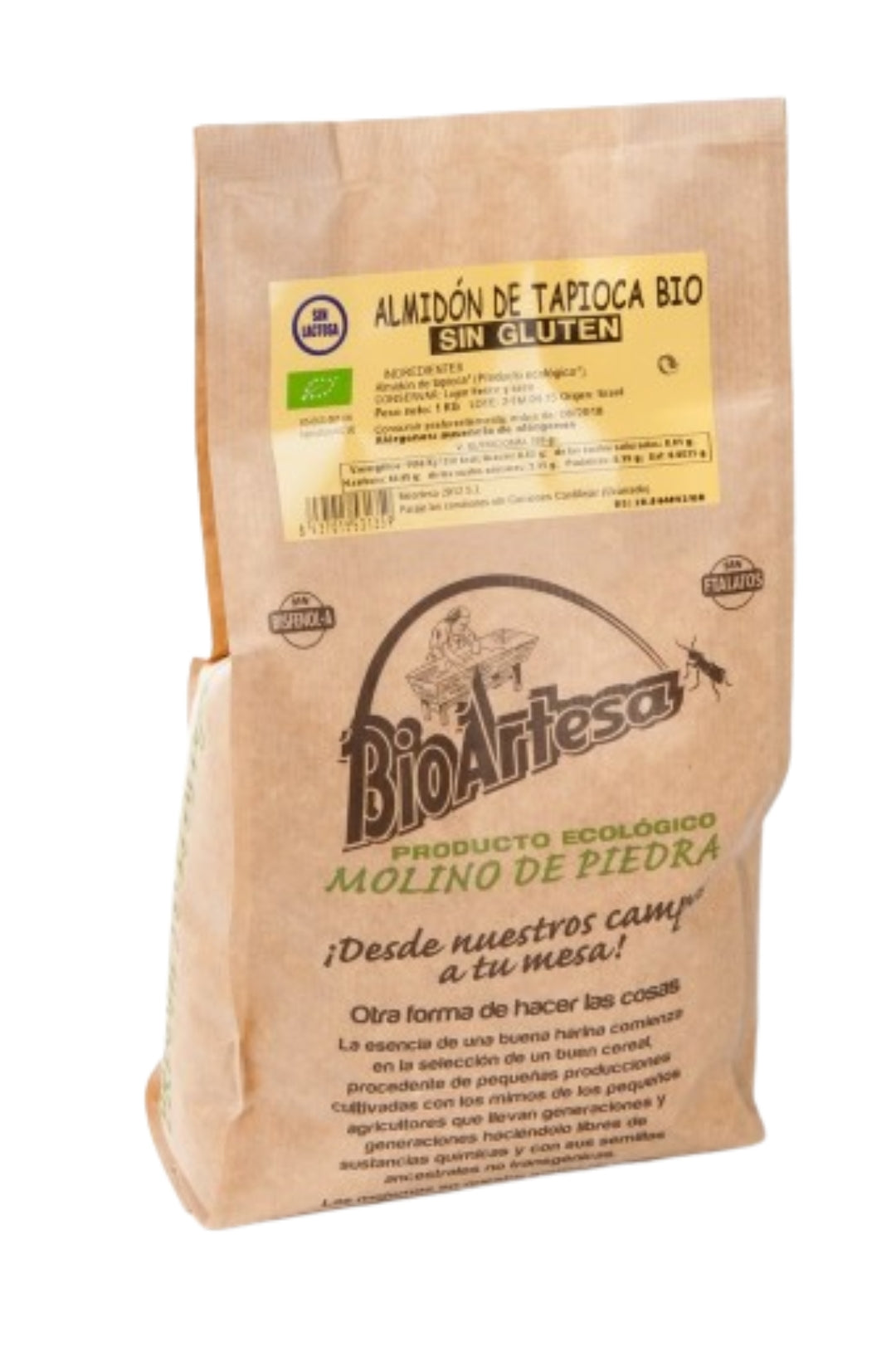 Almidón de tapioca sin gluten bio