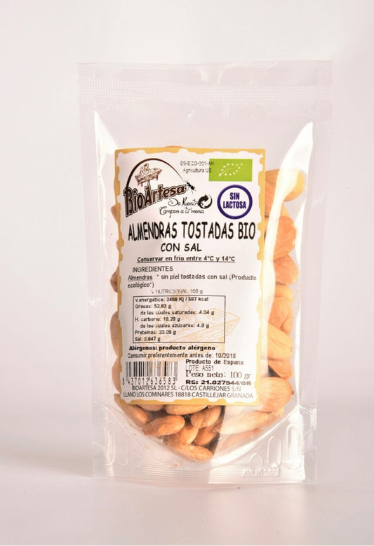 Almendras tostadas con sal bio