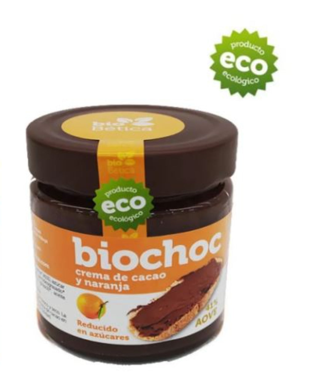 Crema de cacao y naranja bio