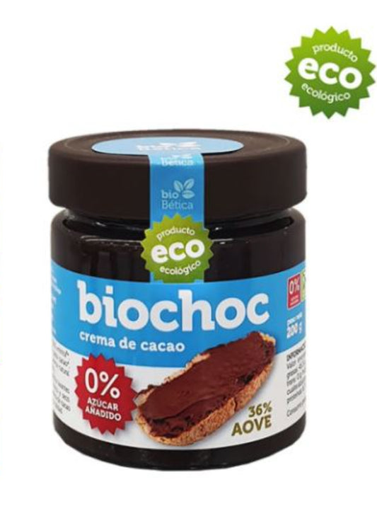 Crema de cacao y aove sin azúcar añadido bio